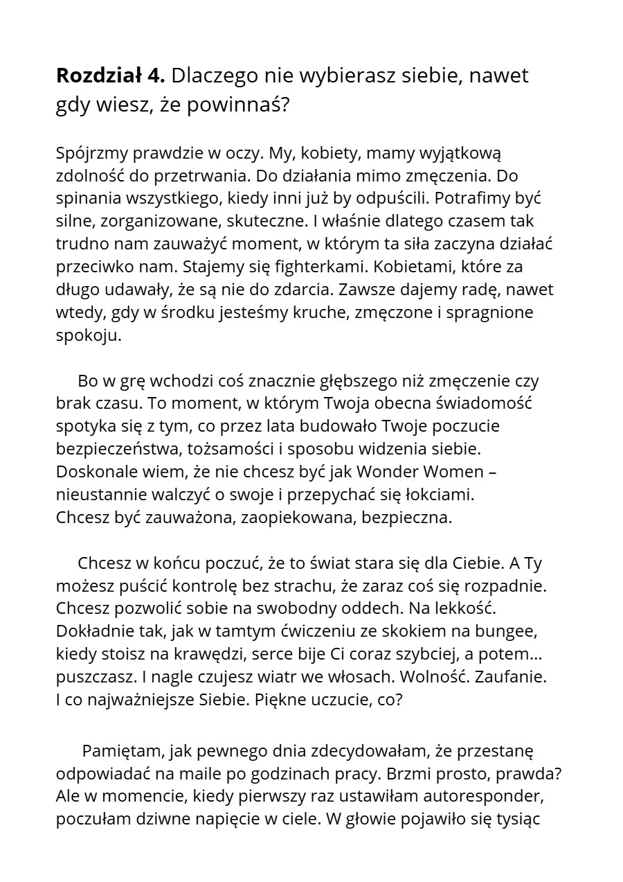 Podgląd workbooka „Sztuka łączenia kropek” - strona z miejscem na notatki